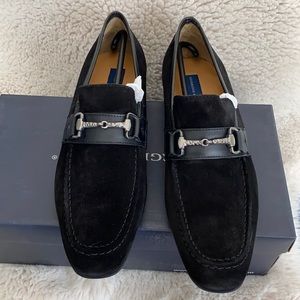 *Sale* Men’s Black Suede Loafers, New, Size 10.5